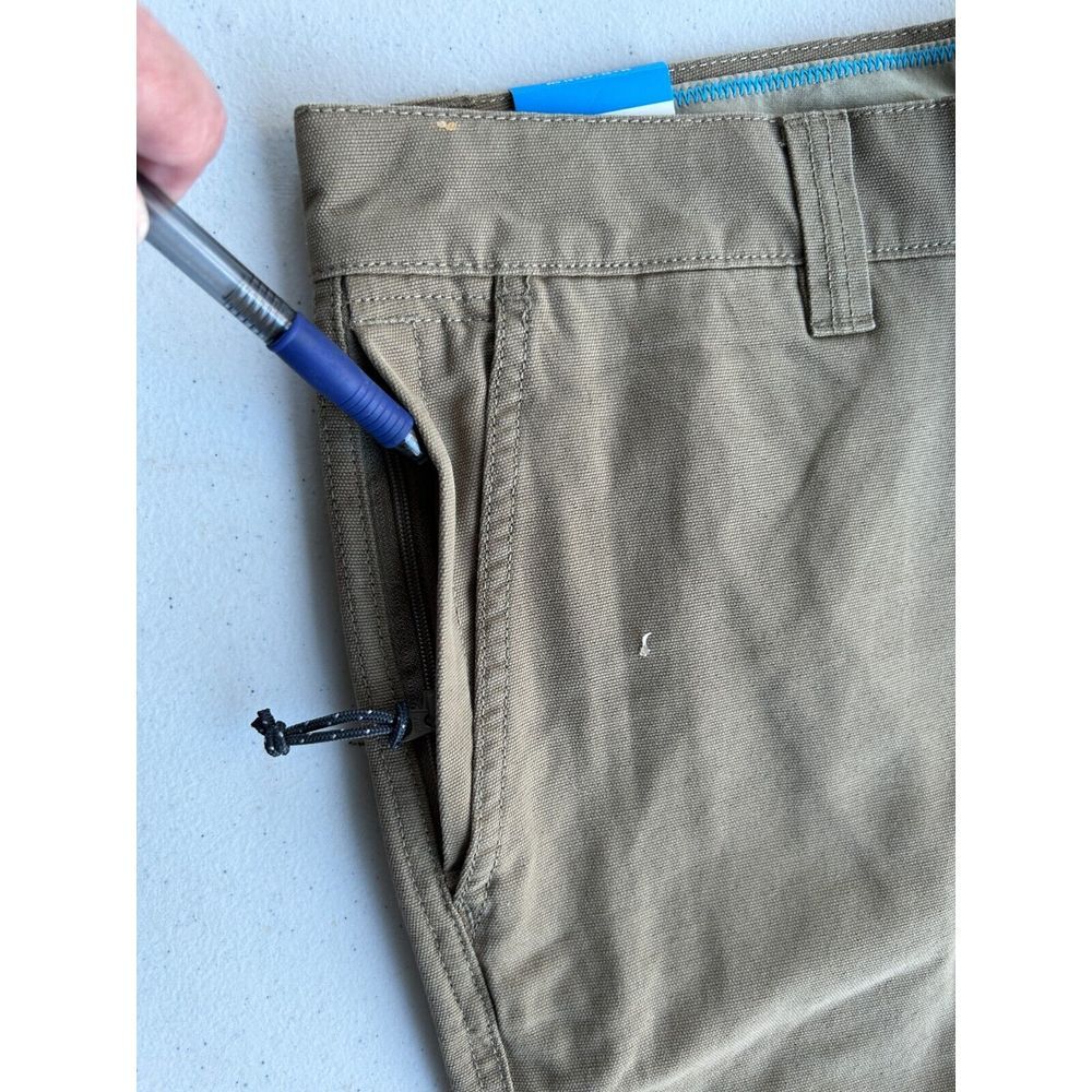 Columbia Men's ROC II Pants Men's 34 X 32 Khaki 100% Cotton Lined Straight Leg - Picture 10 of 16